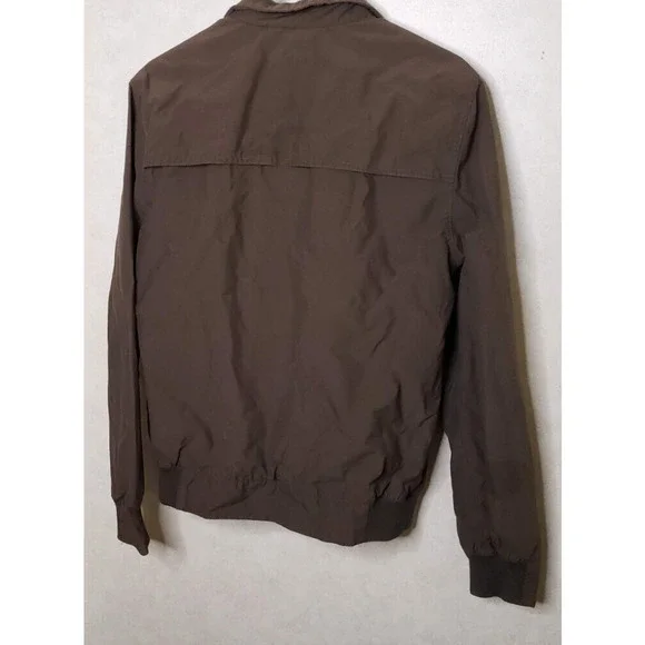 Authentic Superdry Mens Vintage Brown Cloth Size Large Bomber Jacket - Picture 3 of 5